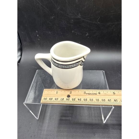 Vintage Restaurant Ware Rego Creamer Greek Key Design - Picture 3 of 4